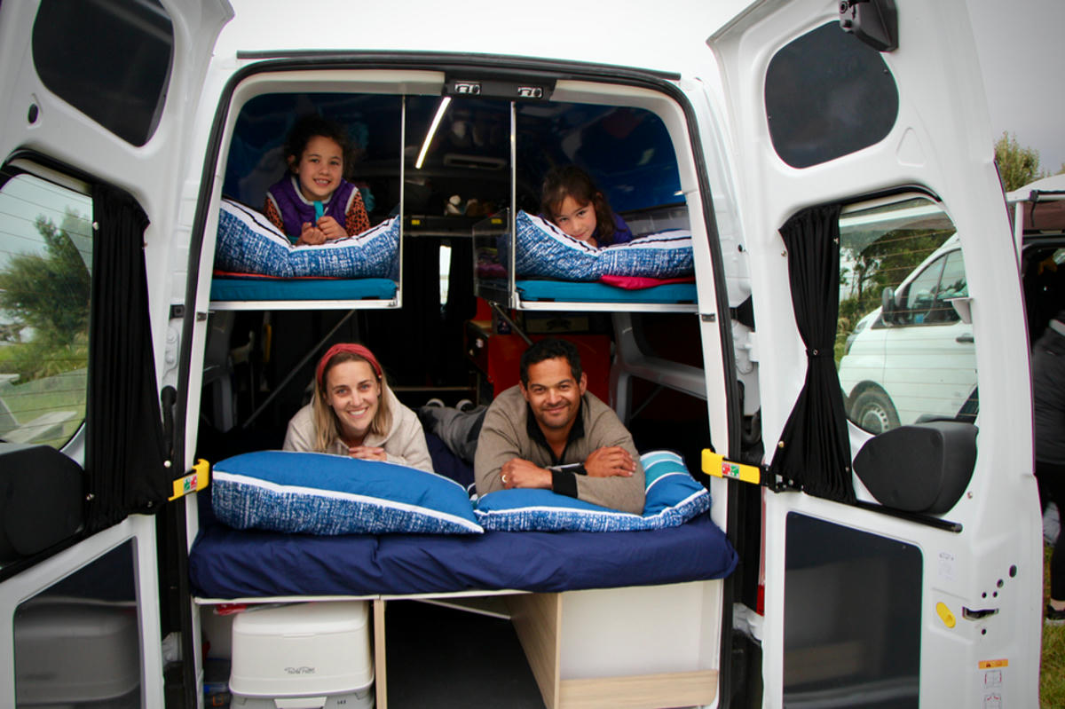 Reisen mit Kindern, Familie Camper mieten, Bunkie Sleepa 4 berth mieten, Tui Campers Bunkie Sleepa, Tui Campers Neuseeland, Tui Campers minicamper, minicamper neuseeland